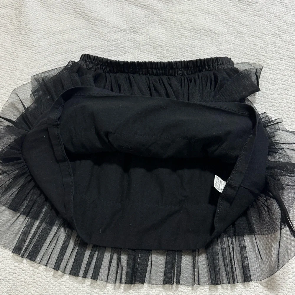 Zara Girls Casual Collection Size 13/14 Black Layered Tulle Skirt
